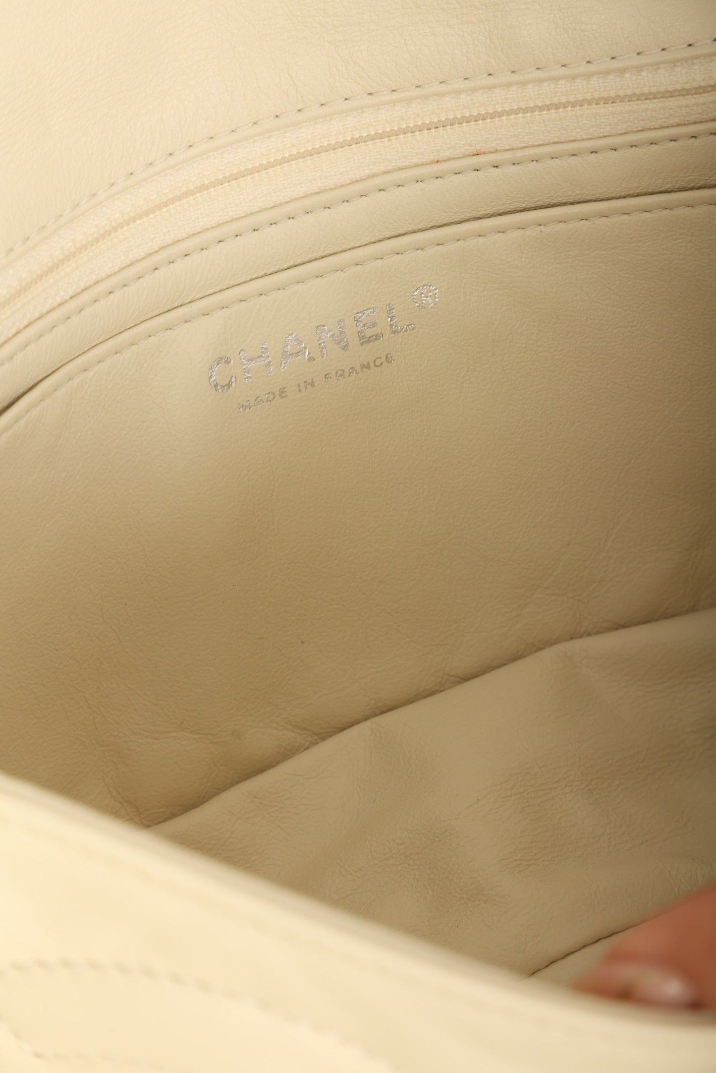 Chanel 2006 Calfskin Diagonal CC Flap Bag
