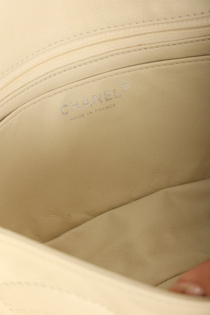 Chanel 2006 Calfskin Diagonal CC Flap Bag