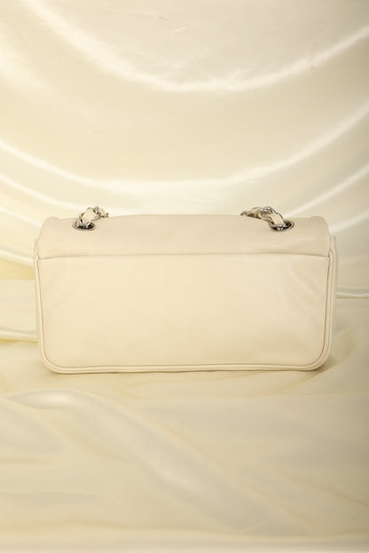 Chanel 2006 Calfskin Diagonal CC Flap Bag