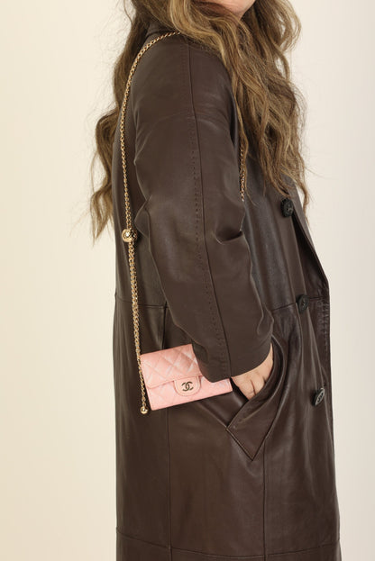 Chanel 2019 Caviar Card Holder on Chain