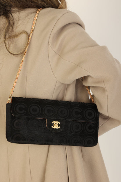 Chanel 2000 Ponyhair Coco East West Flap