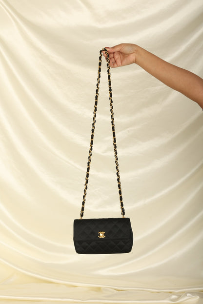 Chanel 1989 Satin Mini Flap