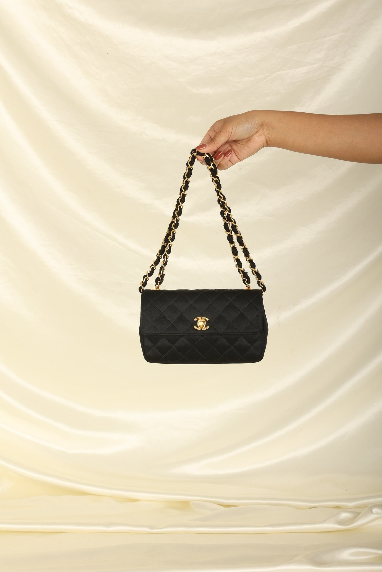 Chanel 1989 Satin Mini Flap