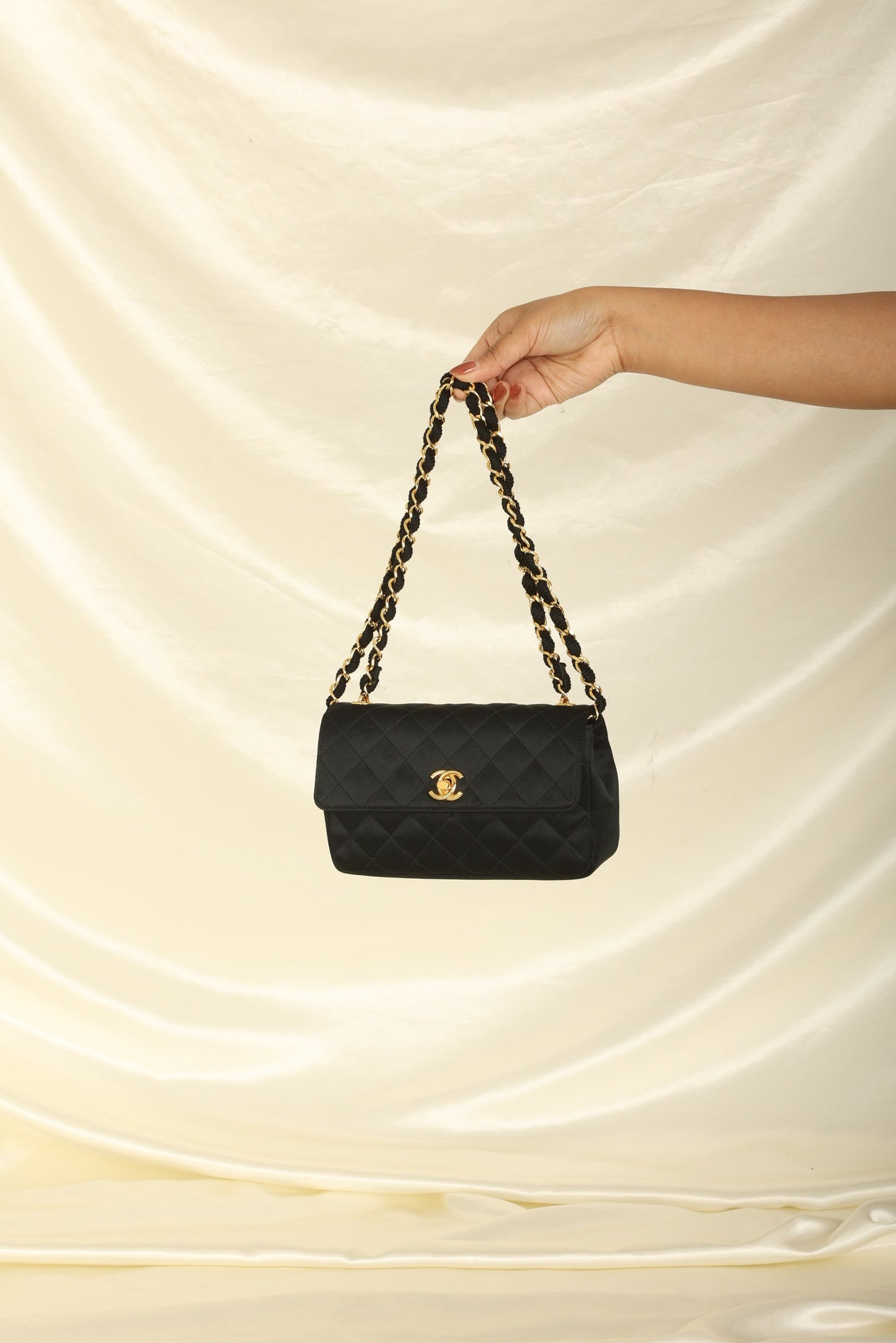 Chanel 1989 Satin Mini Flap
