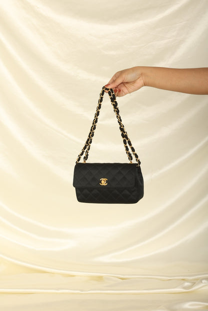 Chanel 1989 Satin Mini Flap