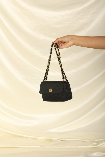Chanel 1989 Satin Mini Flap