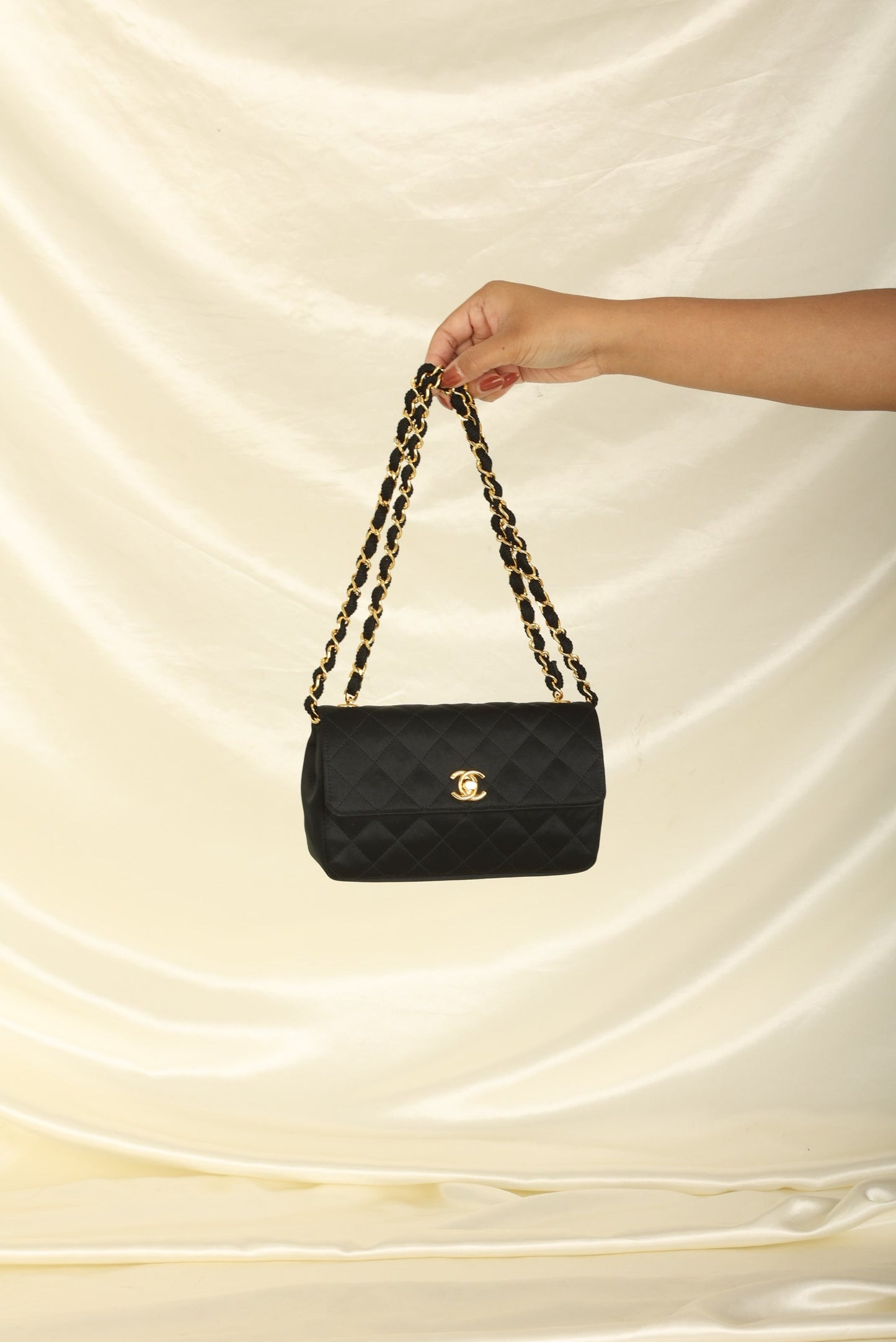 Chanel 1989 Satin Mini Flap