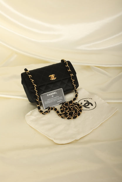 Chanel 1989 Satin Mini Flap