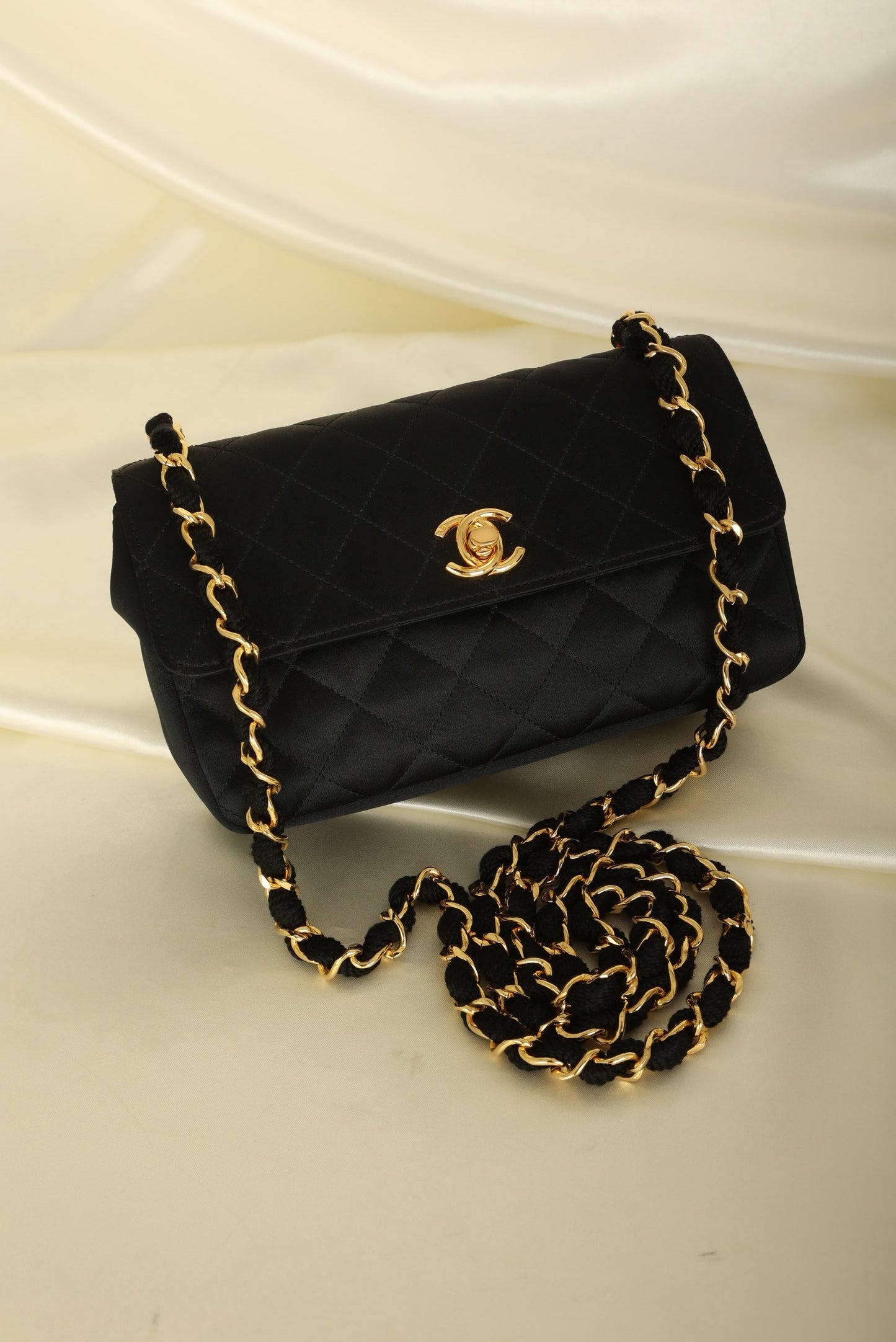 Chanel 1989 Satin Mini Flap