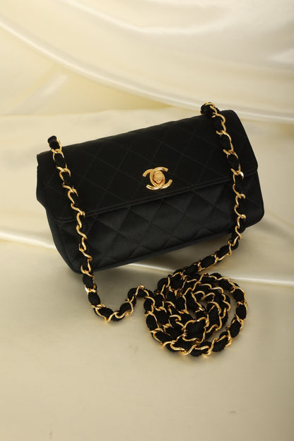 Chanel 1989 Satin Mini Flap