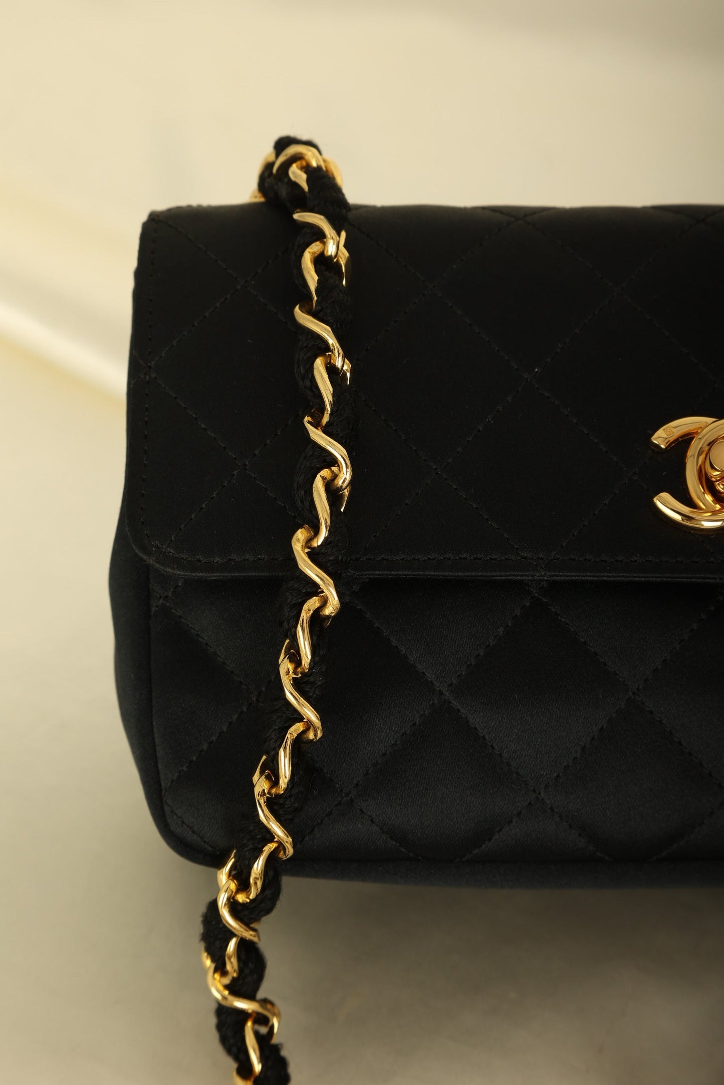 Chanel 1989 Satin Mini Flap