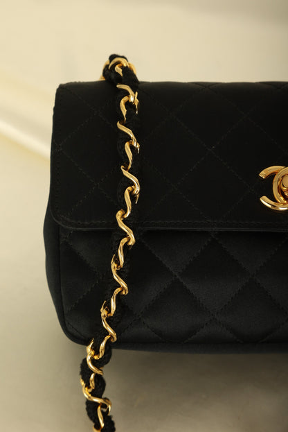 Chanel 1989 Satin Mini Flap