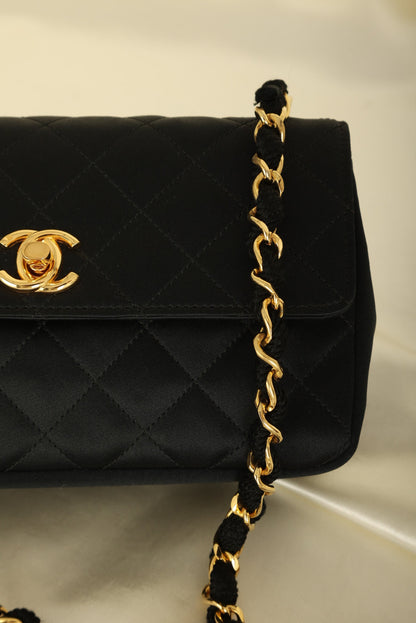 Chanel 1989 Satin Mini Flap