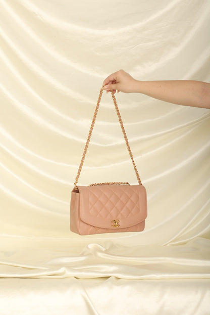 Extremely Rare Chanel 1994 Caviar Medium Diana