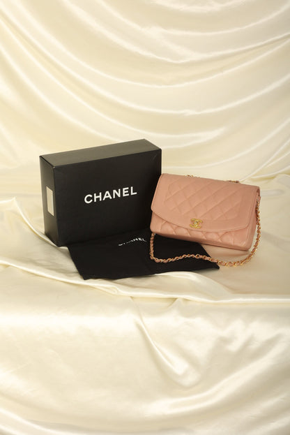 Extremely Rare Chanel 1994 Caviar Medium Diana