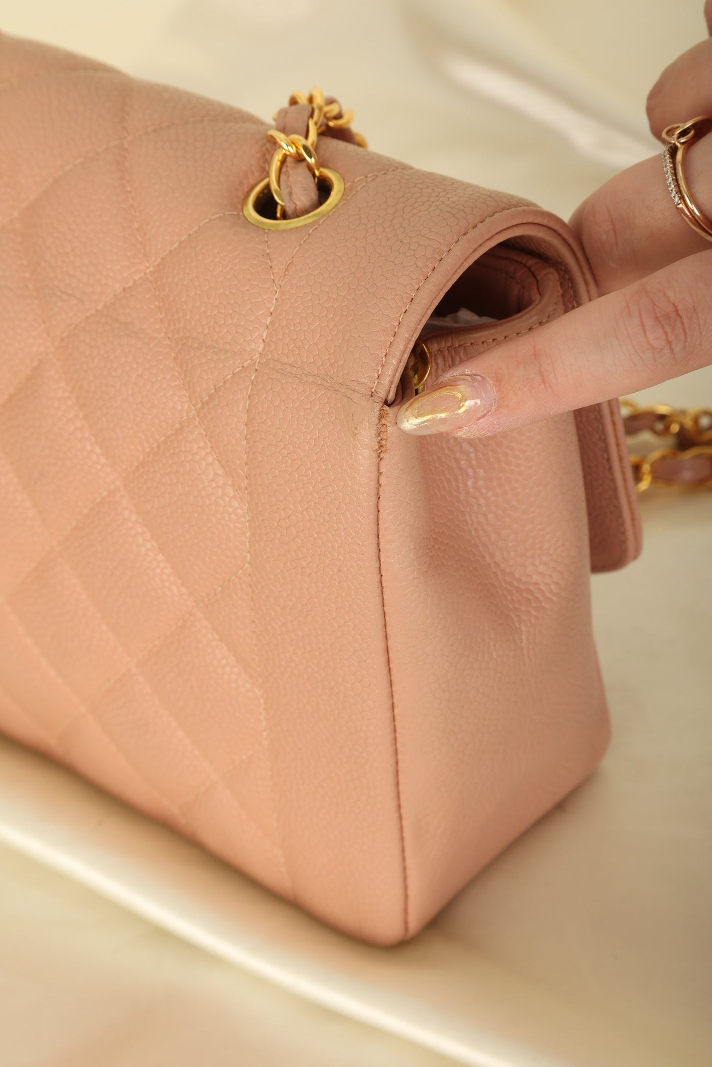 Extremely Rare Chanel 1994 Caviar Medium Diana