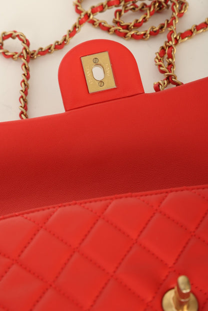Chanel 2020 Lambskin Pearl Crush Mini Rectangle Flap