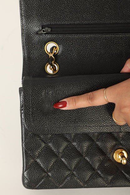 Chanel 1997 Caviar Medium Double Flap