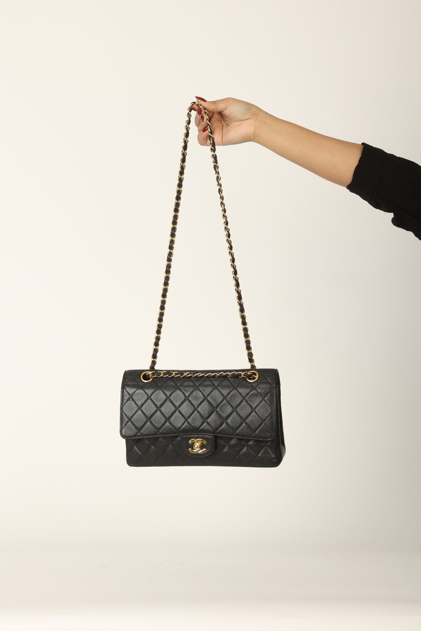 Chanel 1997 Caviar Medium Double Flap