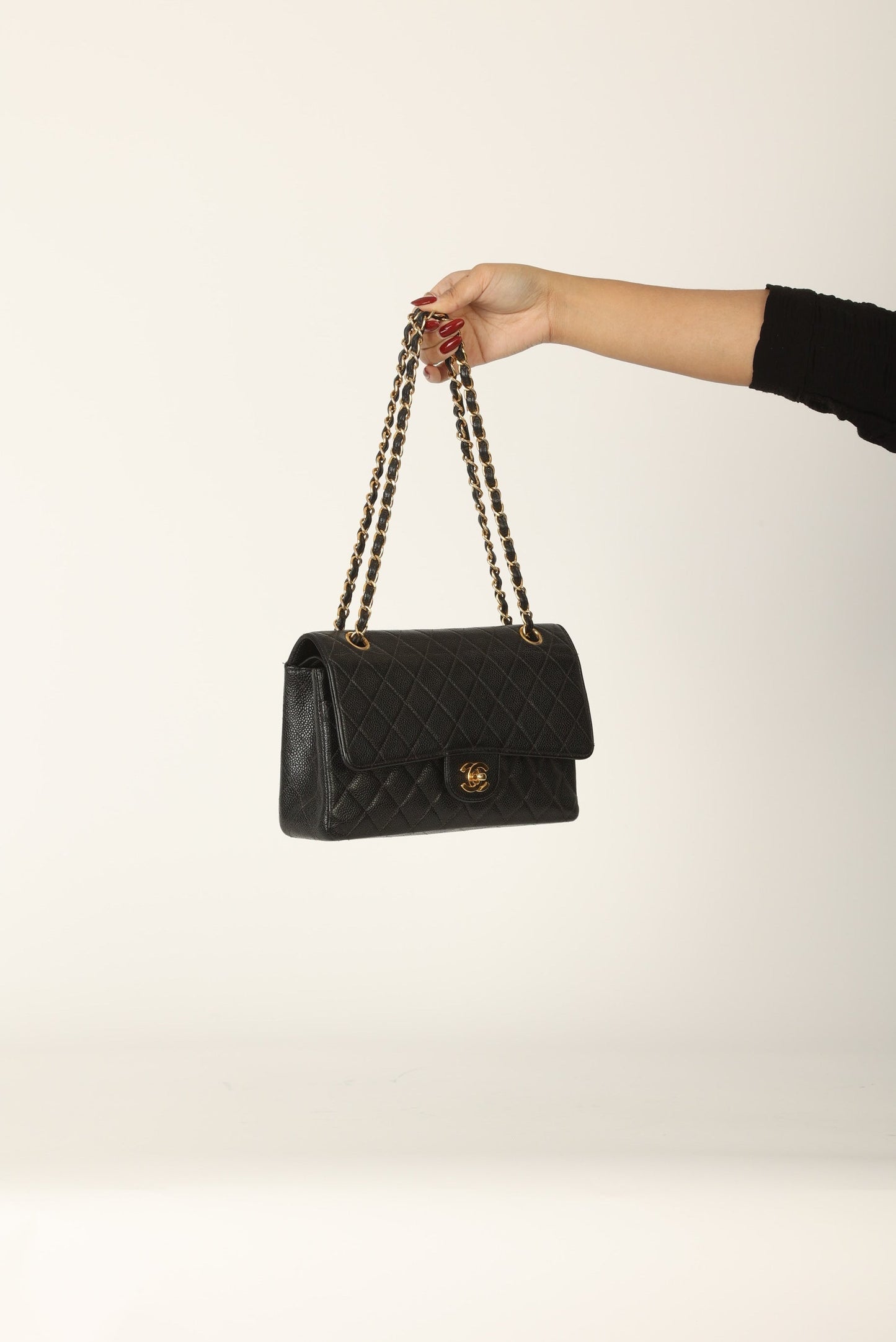 Chanel 1997 Caviar Medium Double Flap