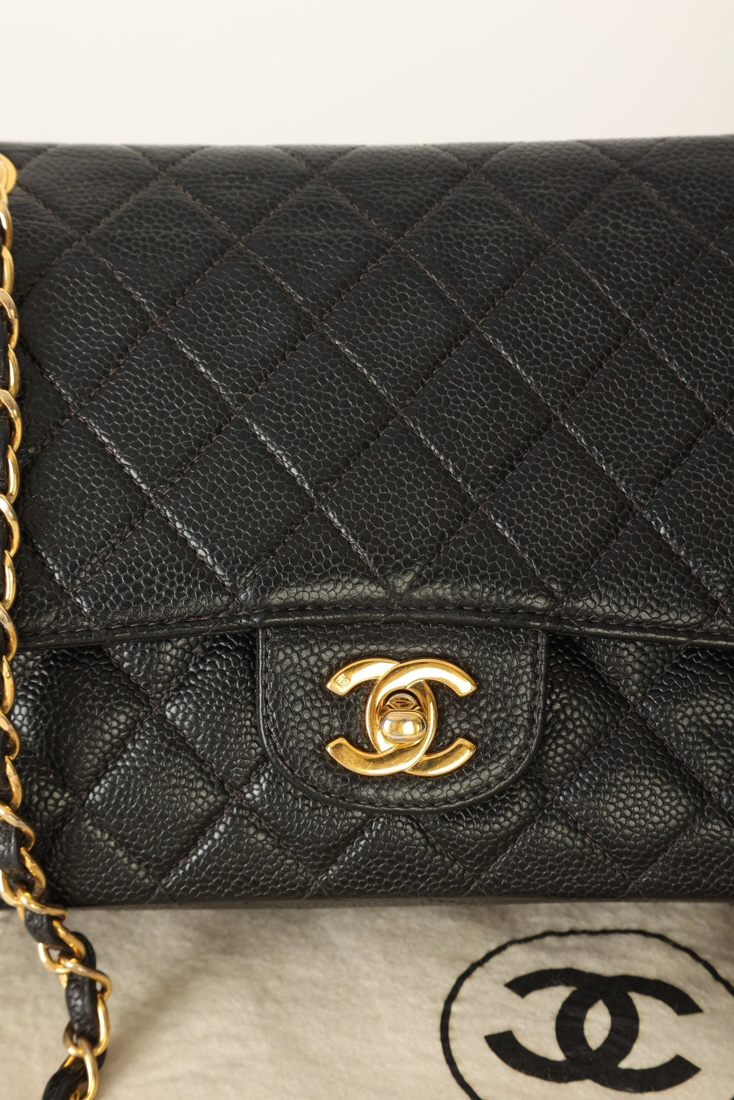 Chanel 1997 Caviar Medium Double Flap