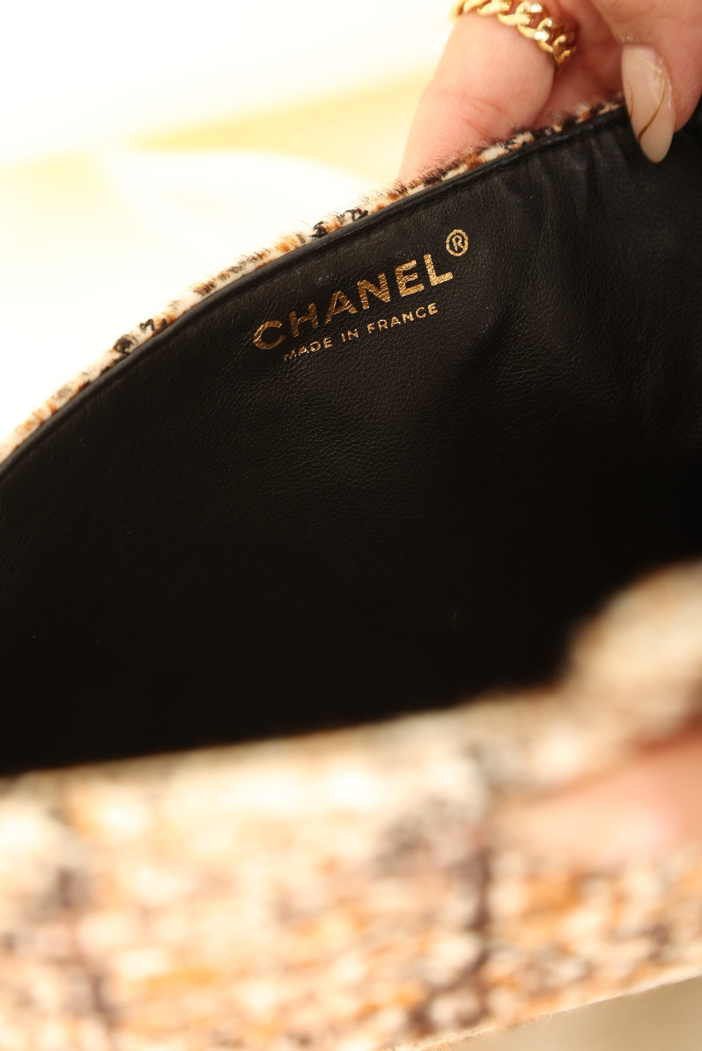 Extremely Rare Chanel 2006 Pony Hair East West Flap
