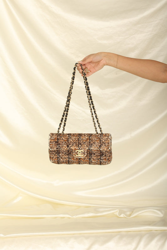 Extremely Rare Chanel 2006 Pony Hair East West Flap