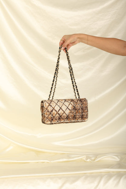 Extremely Rare Chanel 2006 Pony Hair East West Flap