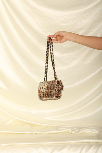 Extremely Rare Chanel 2006 Pony Hair East West Flap