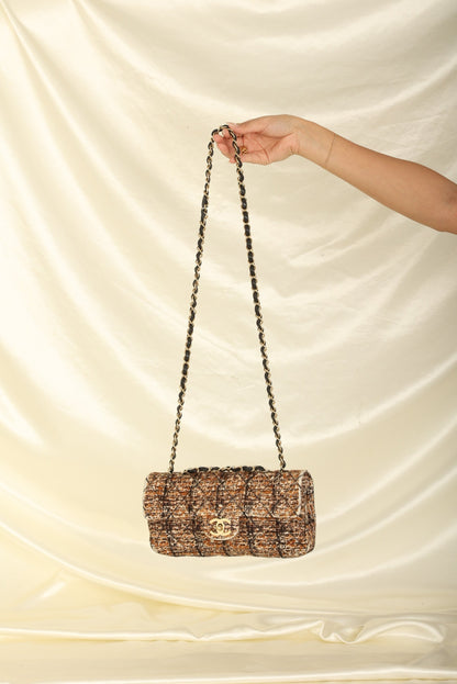 Extremely Rare Chanel 2006 Pony Hair East West Flap