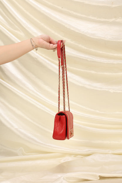 Chanel Mademoiselle Sheepskin Shoulder Bag