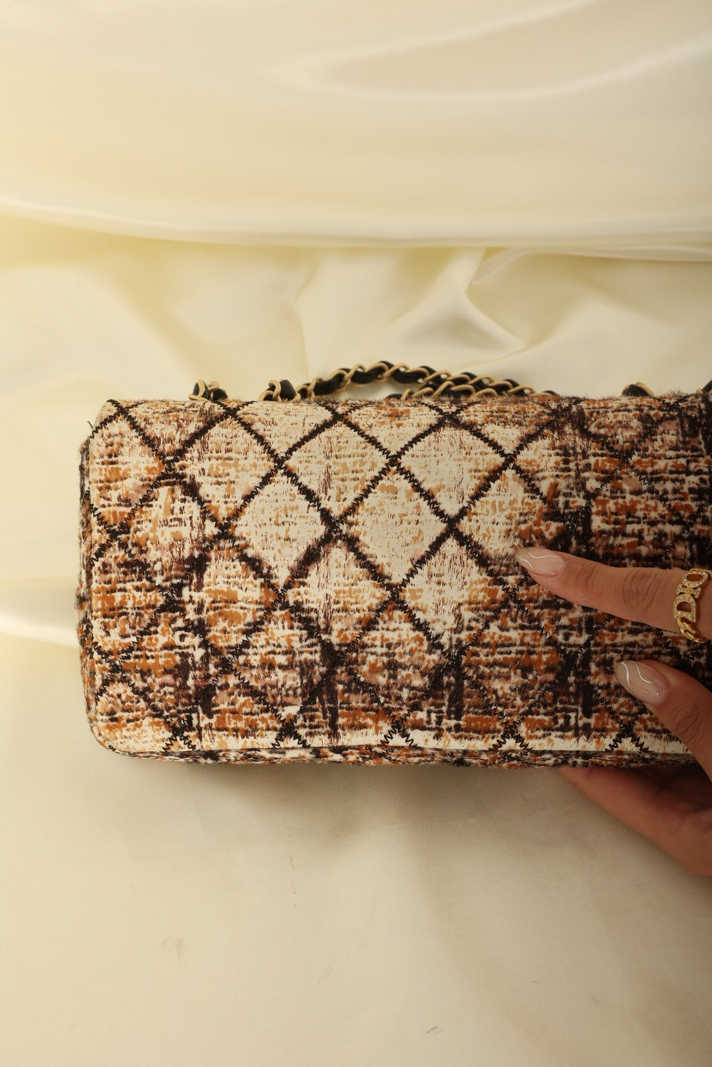 Extremely Rare Chanel 2006 Pony Hair East West Flap