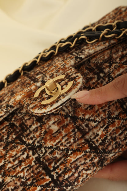 Extremely Rare Chanel 2006 Pony Hair East West Flap