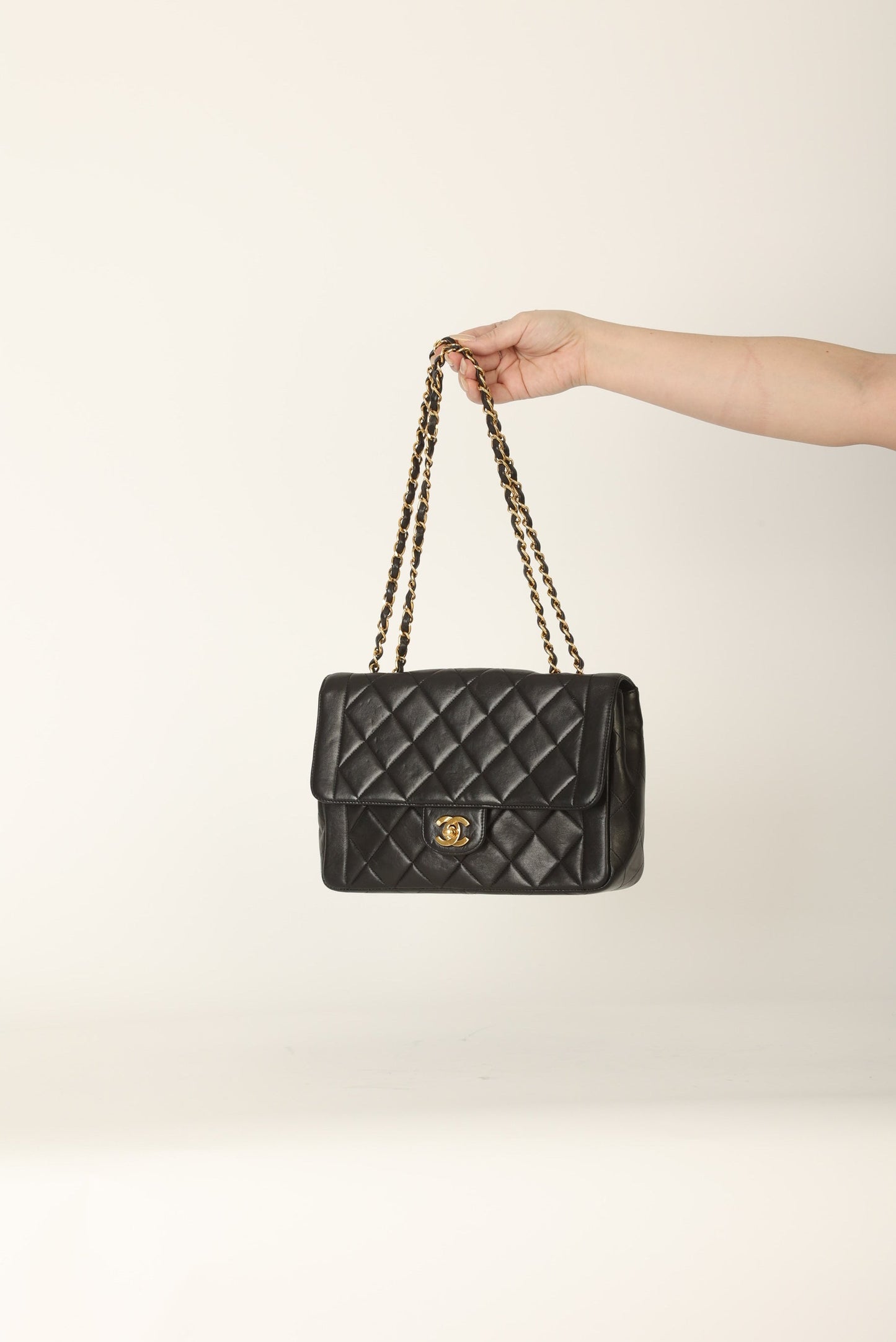 Chanel 1994 Lambskin Turnlock Single Flap