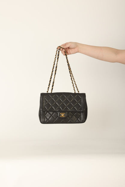Chanel 1994 Lambskin Turnlock Single Flap