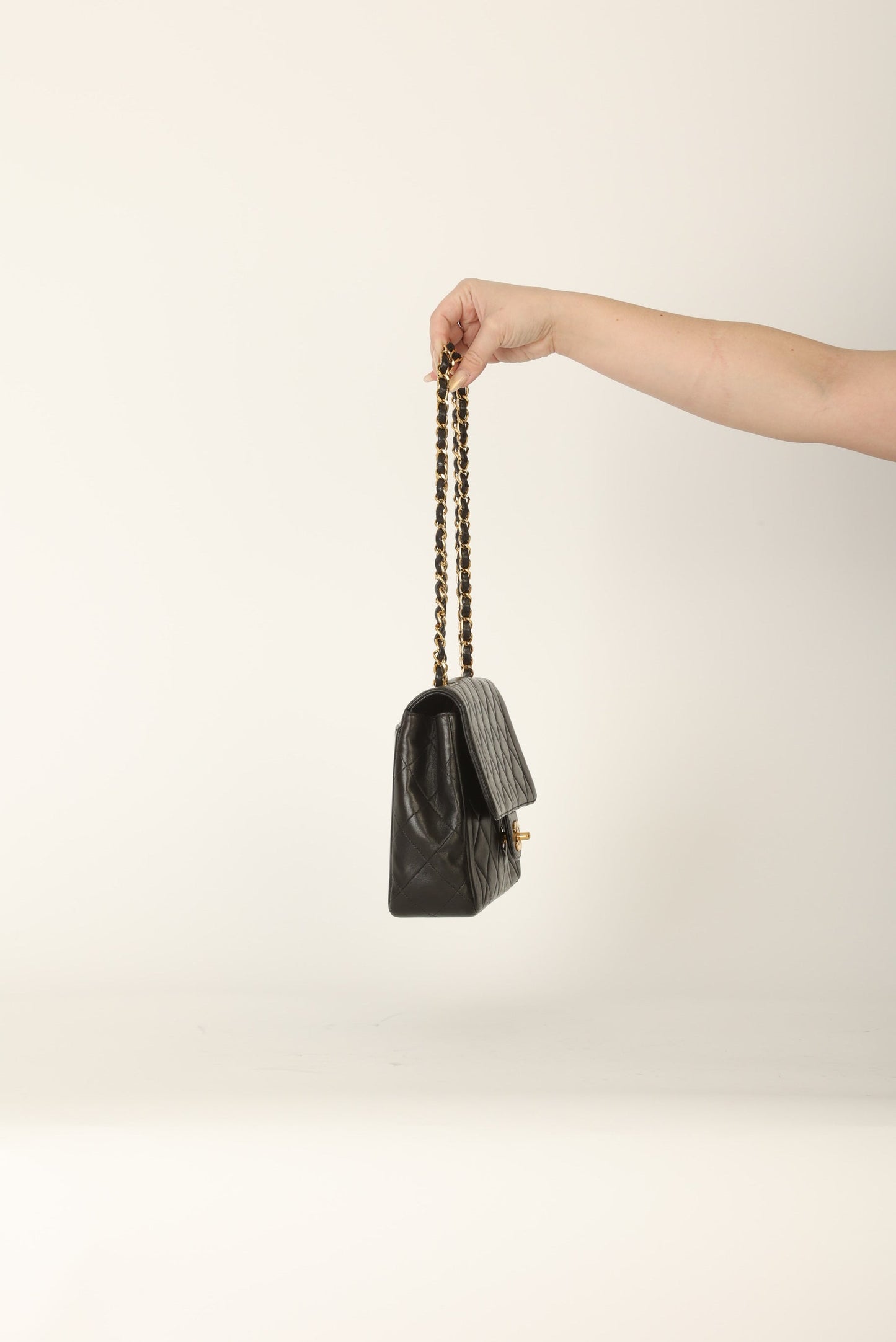 Chanel 1994 Lambskin Turnlock Single Flap