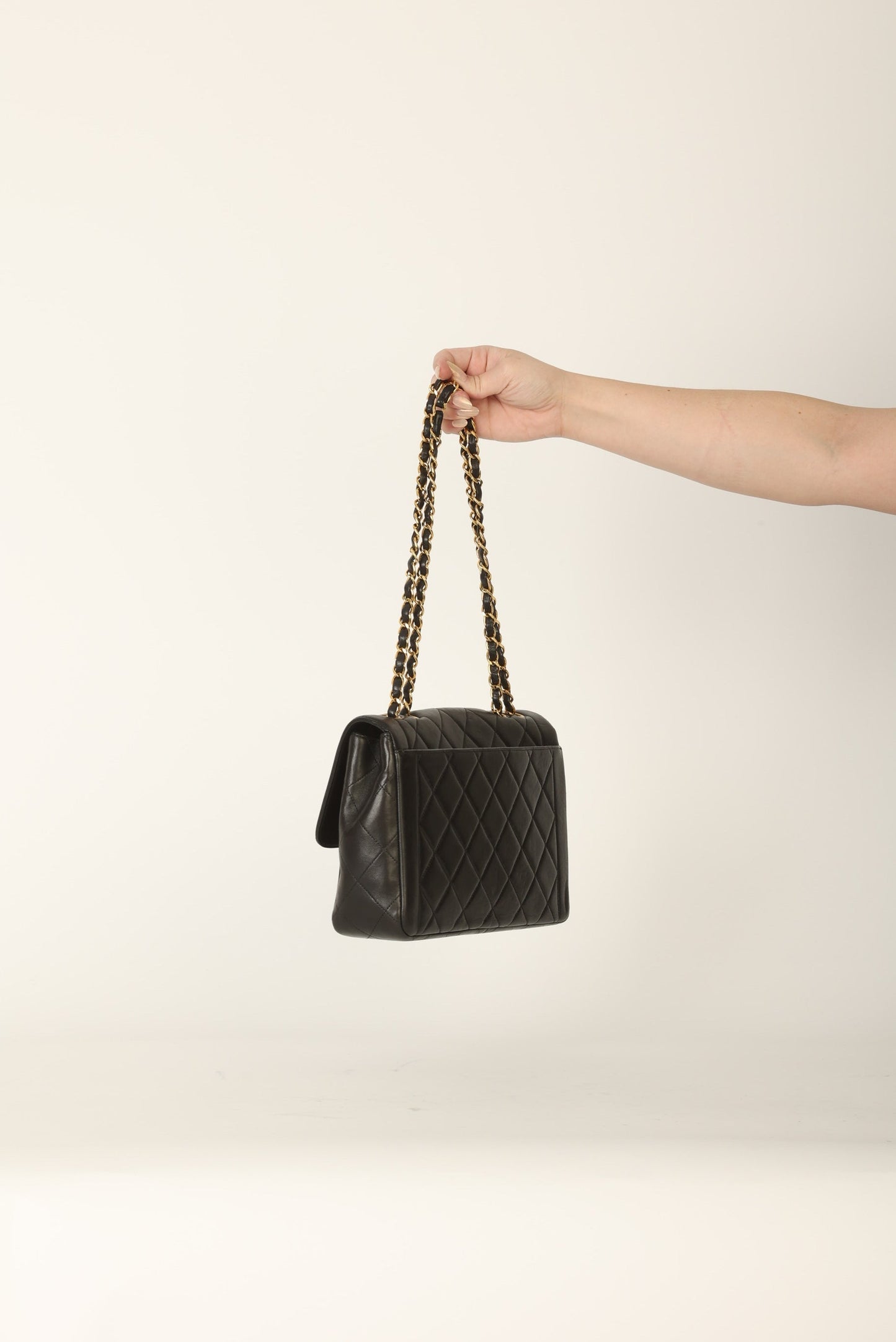 Chanel 1994 Lambskin Turnlock Single Flap
