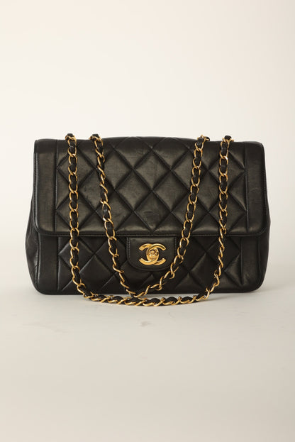 Chanel 1994 Lambskin Turnlock Single Flap