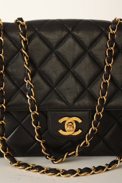 Chanel 1994 Lambskin Turnlock Single Flap
