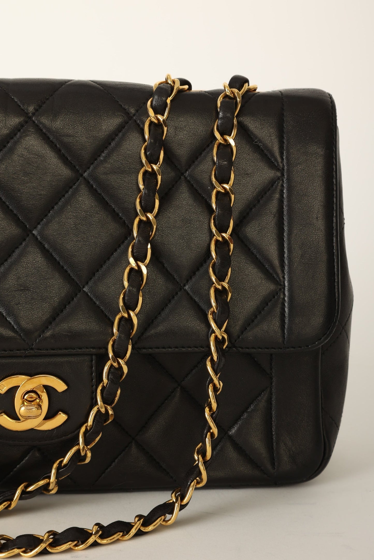 Chanel 1994 Lambskin Turnlock Single Flap