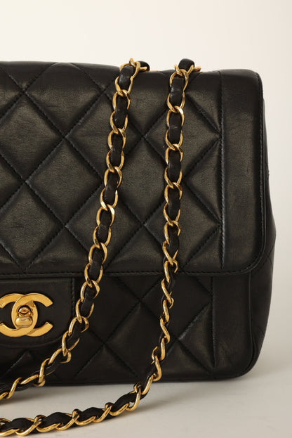 Chanel 1994 Lambskin Turnlock Single Flap