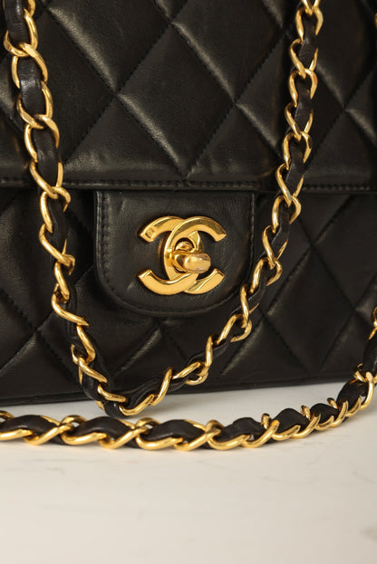 Chanel 1994 Lambskin Turnlock Single Flap