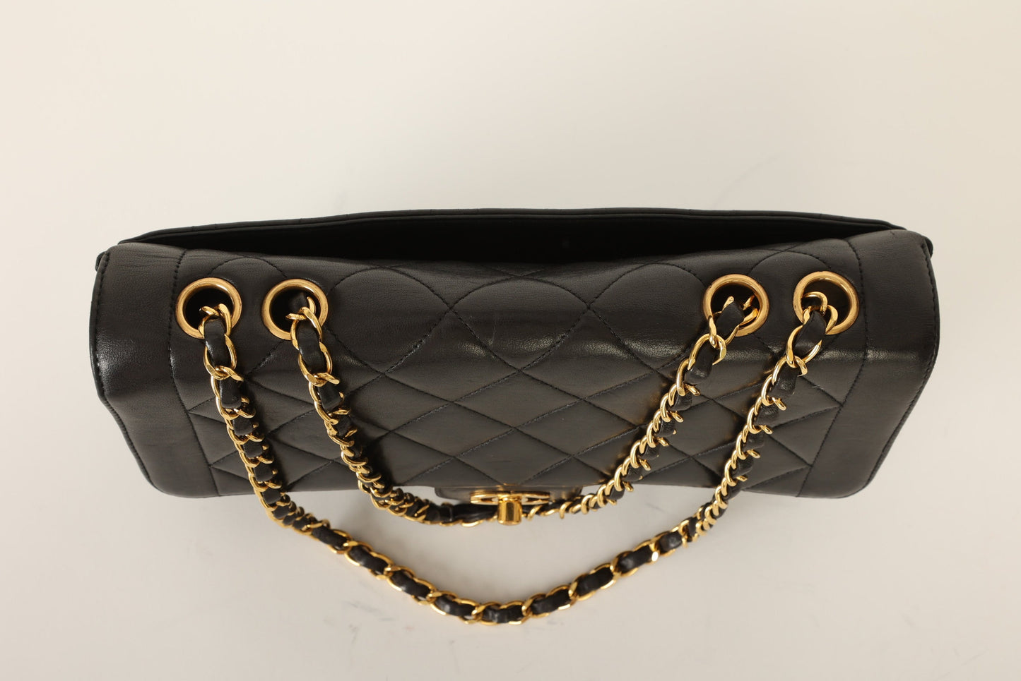 Chanel 1994 Lambskin Turnlock Single Flap
