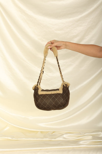 Chanel 2004 Shearling Chain Flap