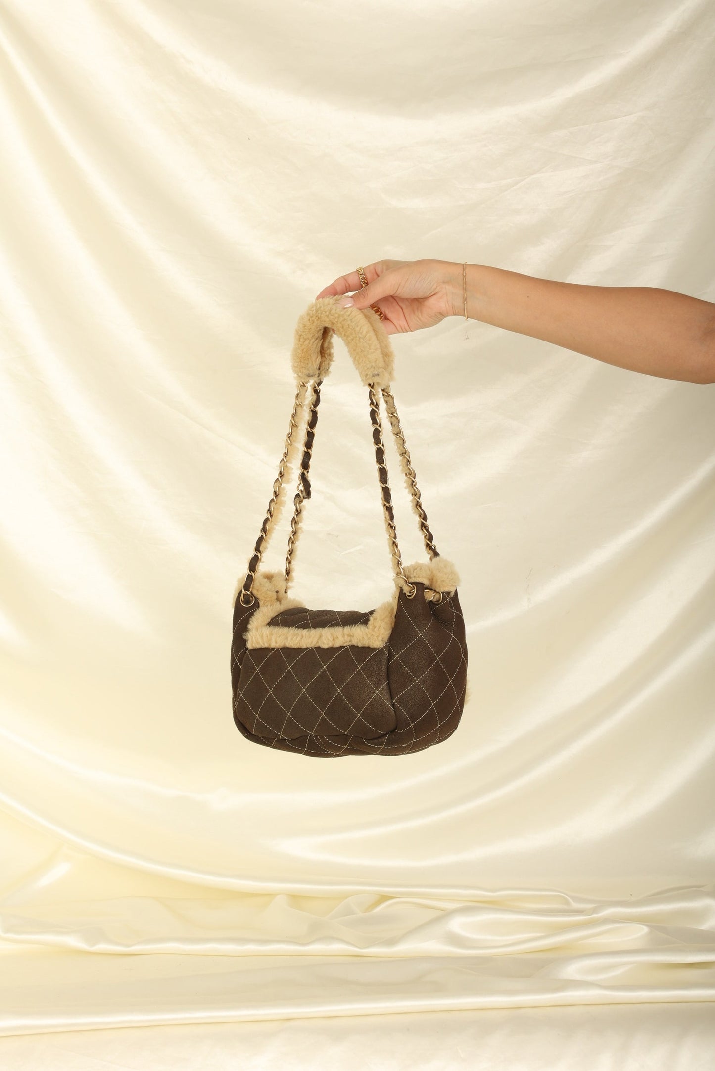 Chanel 2004 Shearling Chain Flap