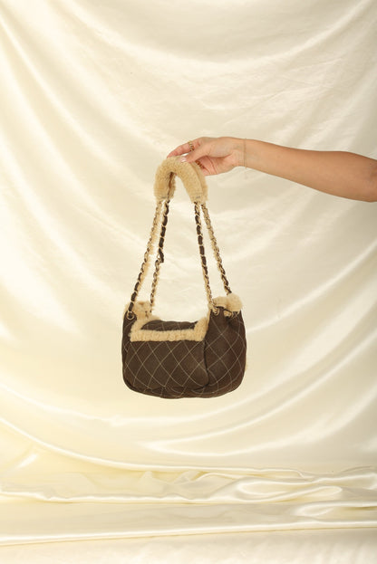 Chanel 2004 Shearling Chain Flap