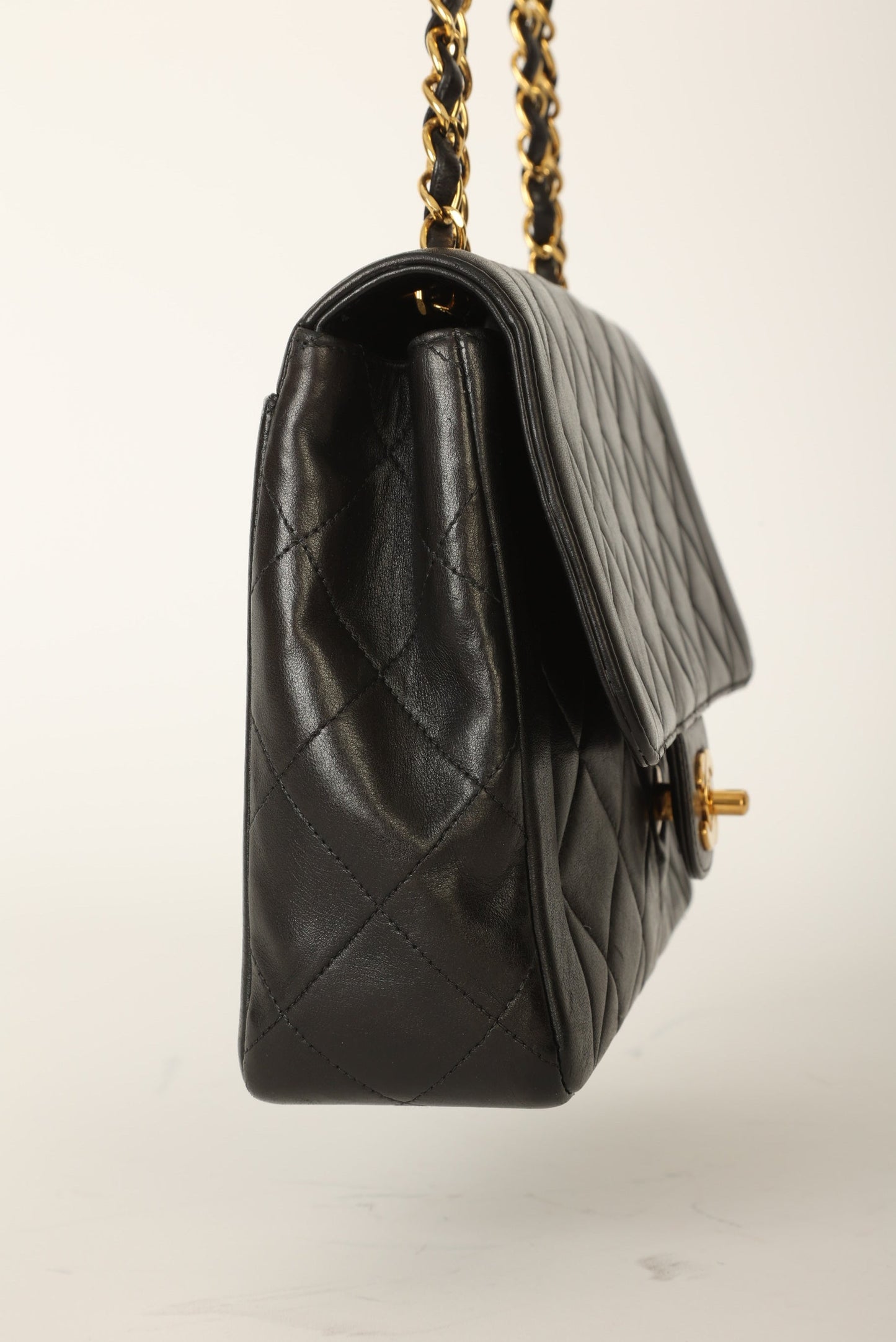 Chanel 1994 Lambskin Turnlock Single Flap