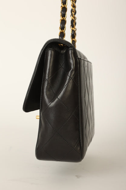 Chanel 1994 Lambskin Turnlock Single Flap