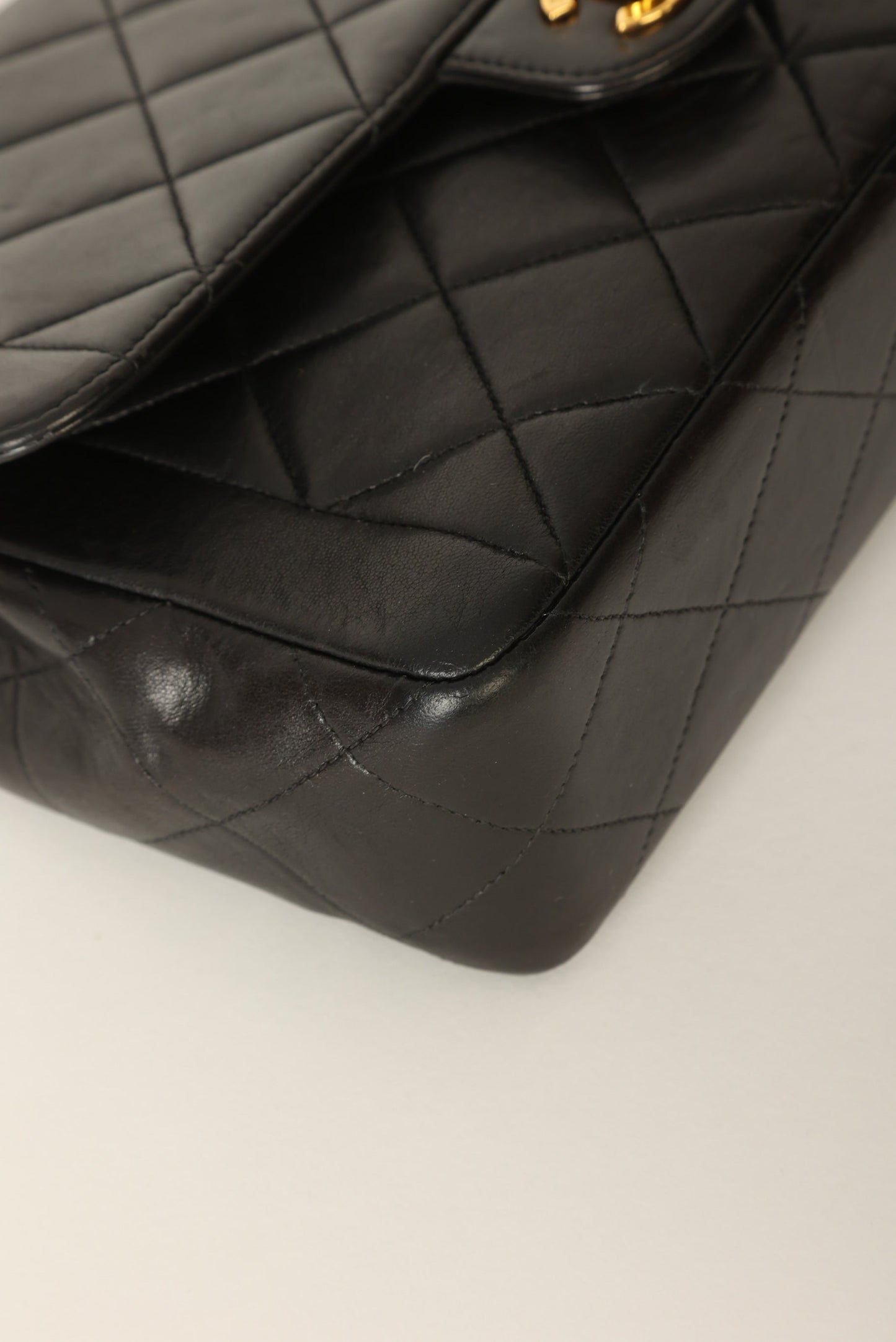 Chanel 1994 Lambskin Turnlock Single Flap