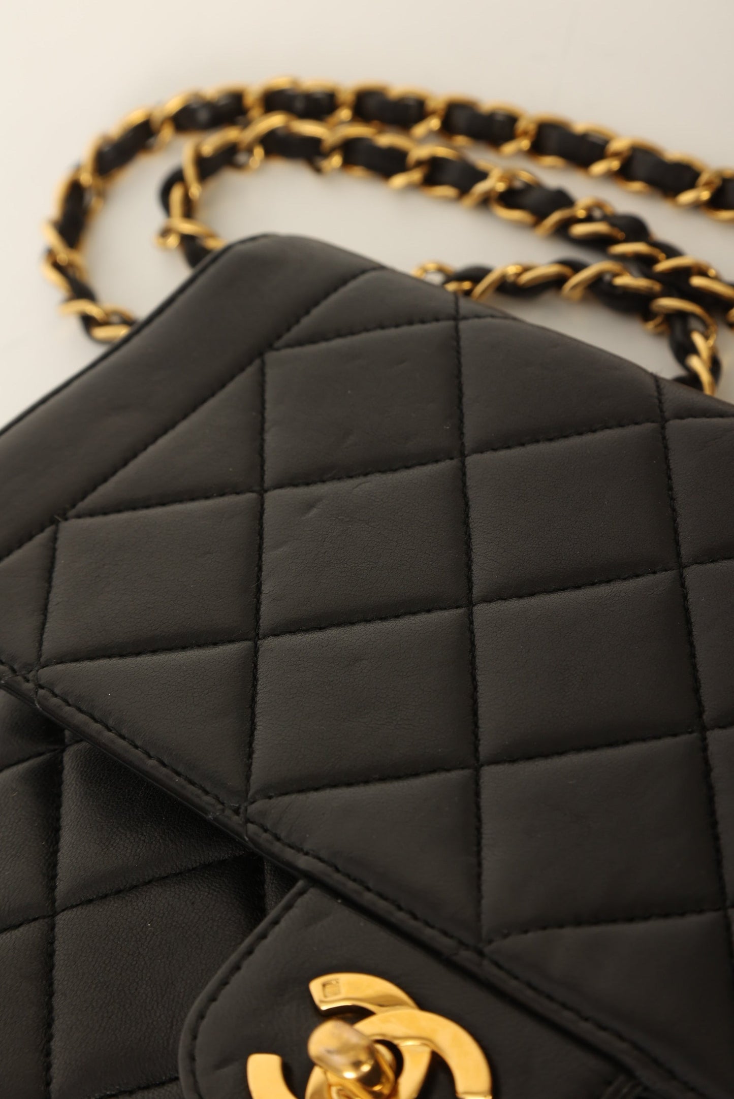 Chanel 1994 Lambskin Turnlock Single Flap